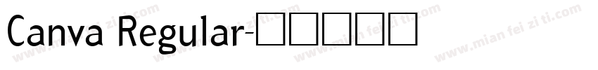 Canva Regular字体转换